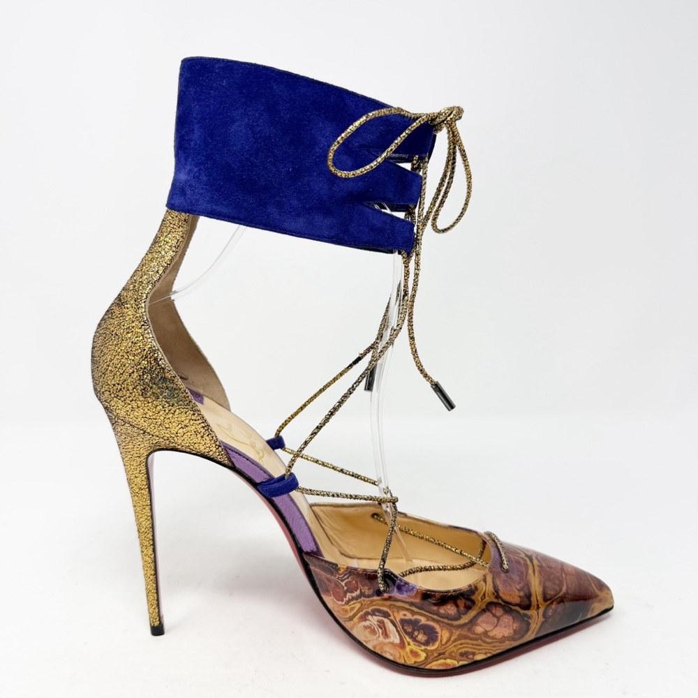 Christian Louboutin Corsankle Lace Up Heels Womens Size EU 40 - Picture 10 of 16
